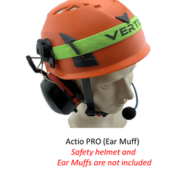 ACTIO PRO - Safety Helmet Communication for Ear Muffs with OTG: Industrial Intercom