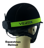 VERTIX Sportivo on Equestrian helmet with EM-01 | vertixglobal.com 