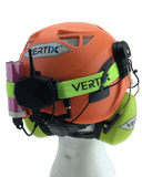 VERTIX Actio Communicator on safety helmet | vertixglobal.com