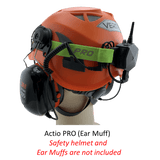 ACTIO PRO - Safety Helmet Communication for Ear Muffs with OTG: Industrial Intercom
